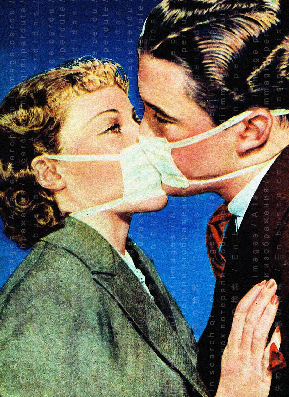 Aseptic Kiss Pandemic Card Art Deco Flappers 30 S Etsy