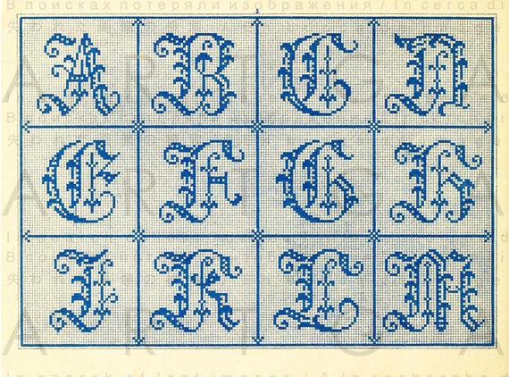 printable cross stitch abc chart french antique decorative etsy denmark