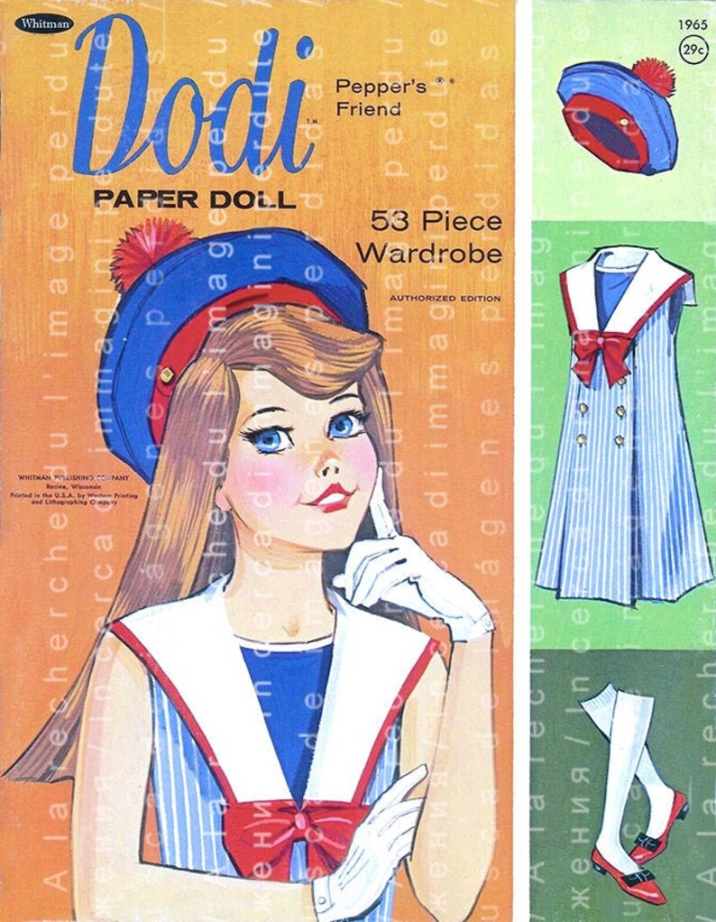 Printable Vintage Paper DOLLS BOOK Fashion Doll Dodi. 1960s | Etsy
