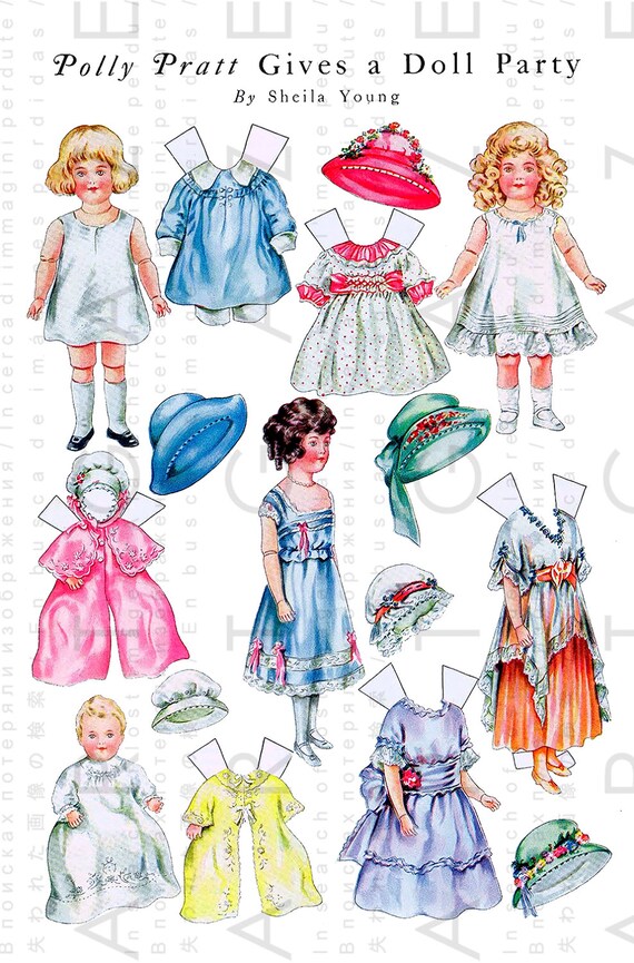 paper dress up dolls vintage