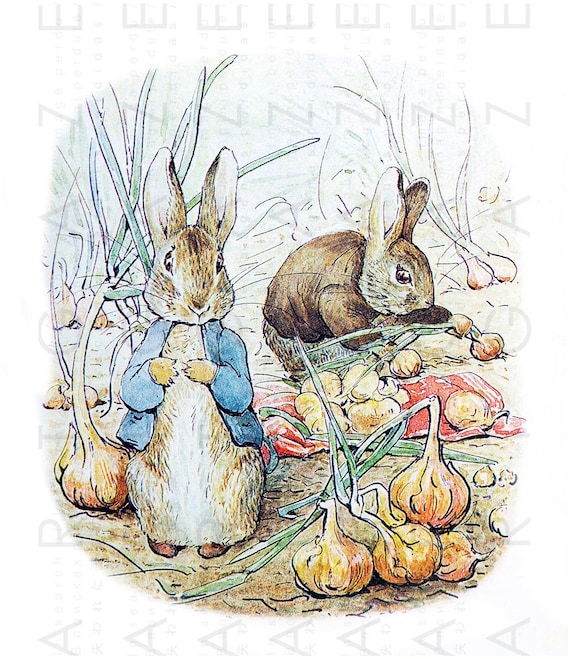 Vintage Peter Rabbit Nursery Decor Printable Vintage Etsy
