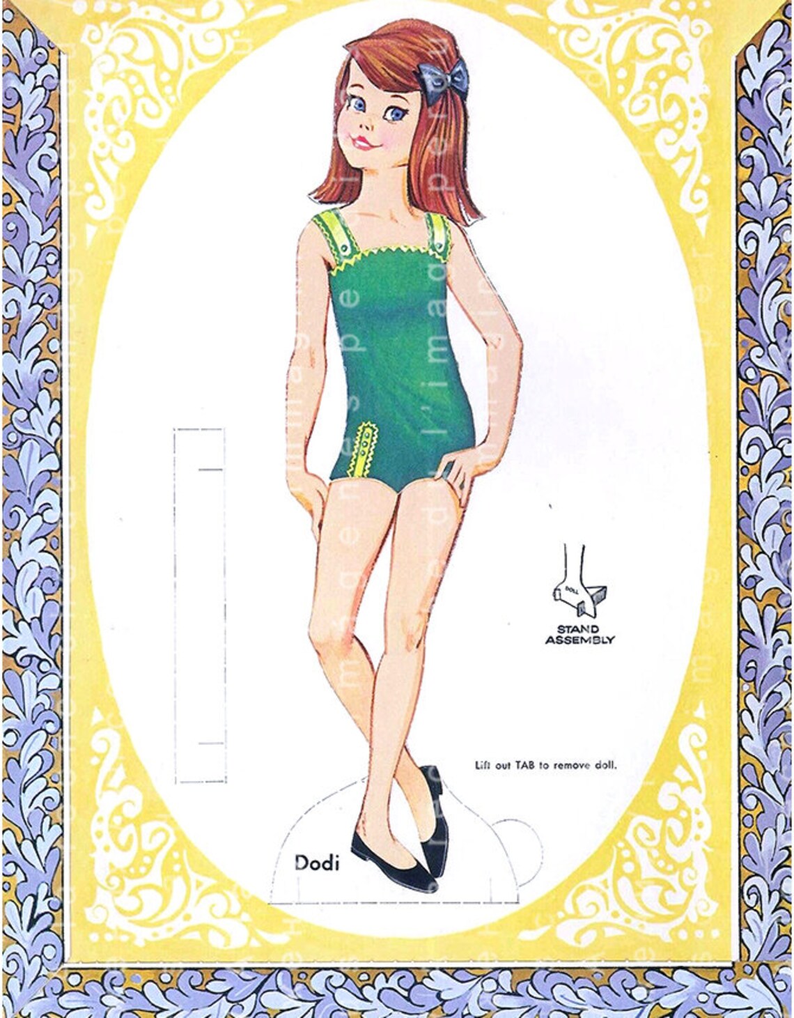 Printable Vintage Paper DOLLS BOOK Fashion Doll Dodi 1960s Etsy