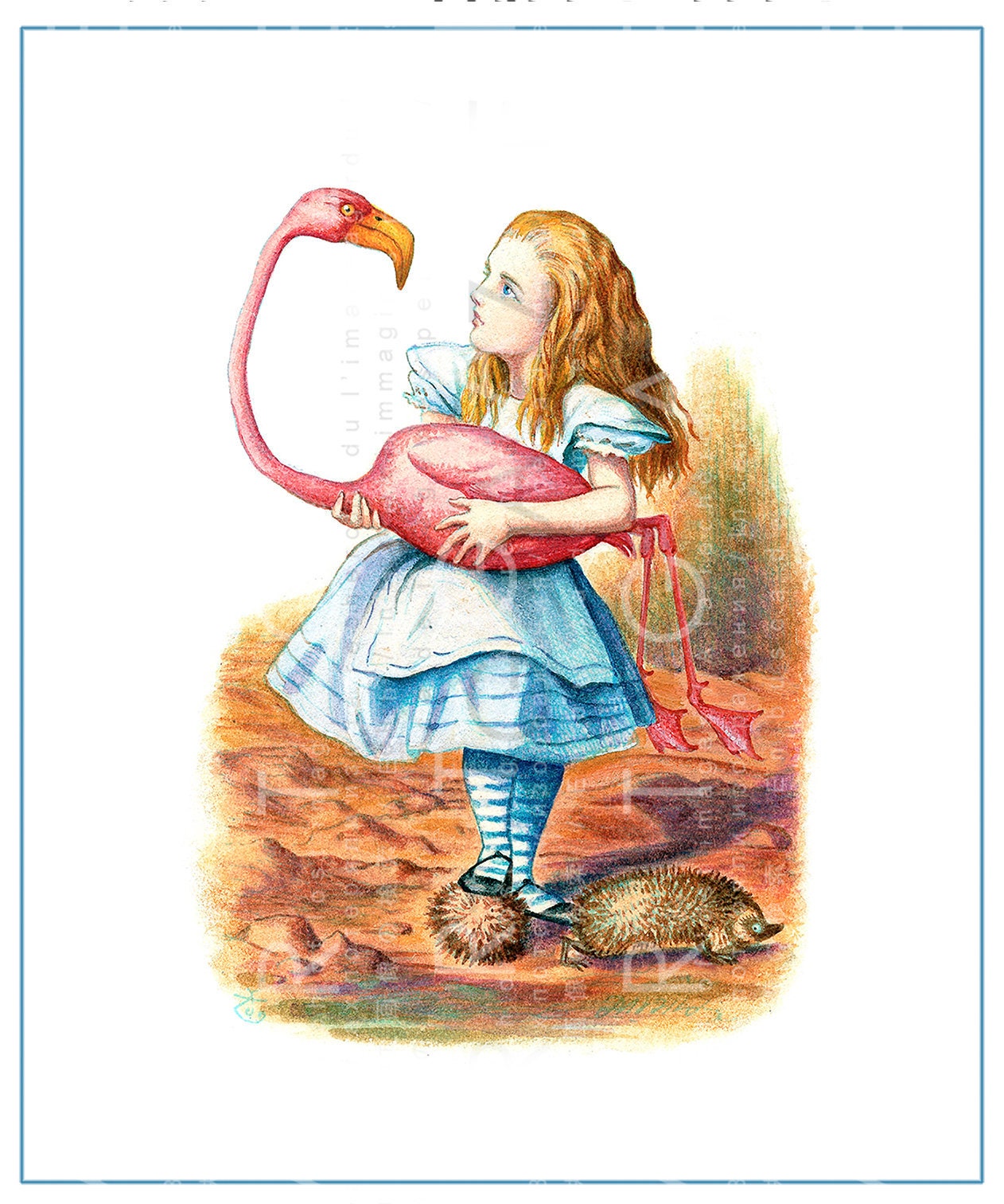 Art & Collectibles Painting Acrylic Cleanup Sale Game of Croquet Alice