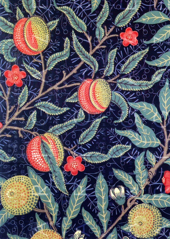 William Morris Art Nouveau Wall Paper Scrumptious Etsy William Morris Art Nouveau Wall Paper Scrumptious Etsy