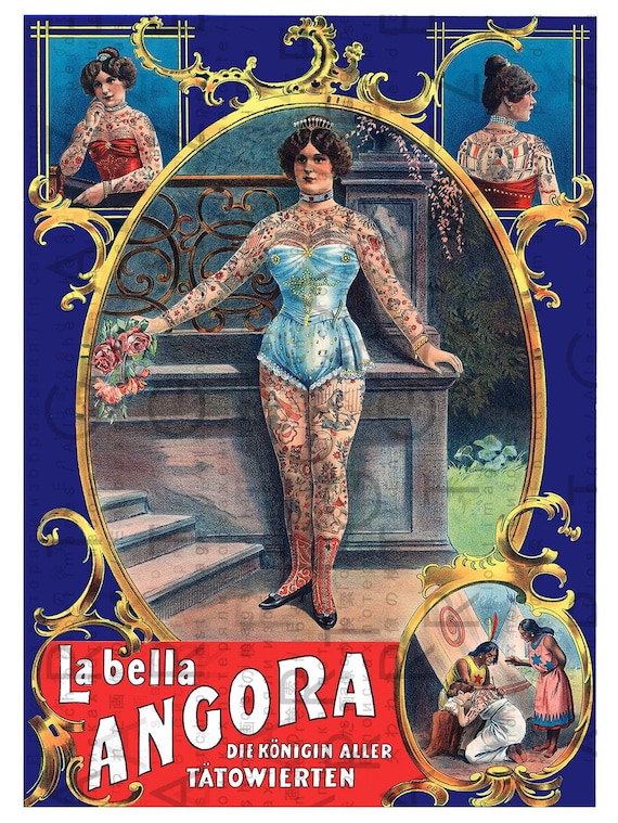 Ruth The Acrobat Vintage Sideshow Poster 11x14 Digital Print Ruth The Acrobat Vintage Sideshow Poster 11x14 Digital Print