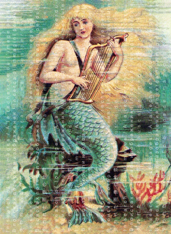 Vintage Mermaid Art