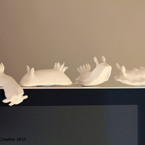 Nudibranch (unpainted in white) - select design style & quantity below
