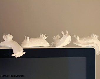 Nudibranch (unpainted in white) - select style & quantity below
