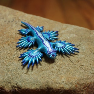 Atlan the Nudibranch Glaucus atlanticus Blue Dragon image 2