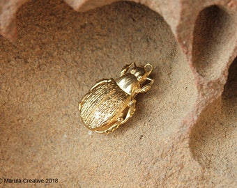 Green Scarab Beetle pendant DIY (Calosoma schayeri) - 3D printed