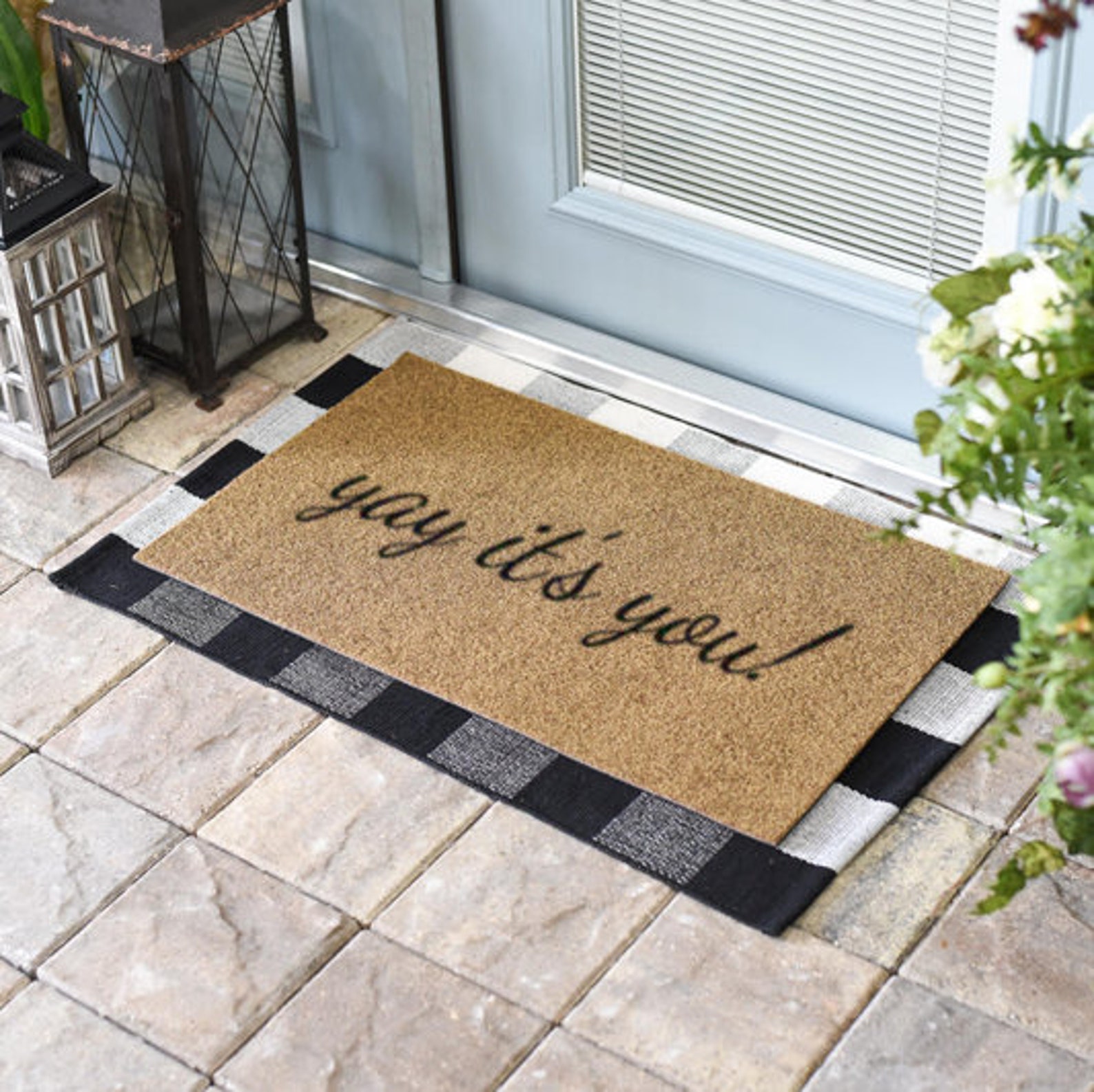 Yay It's You Doormat / Funny Doormat / Farmhouse Doormats Etsy