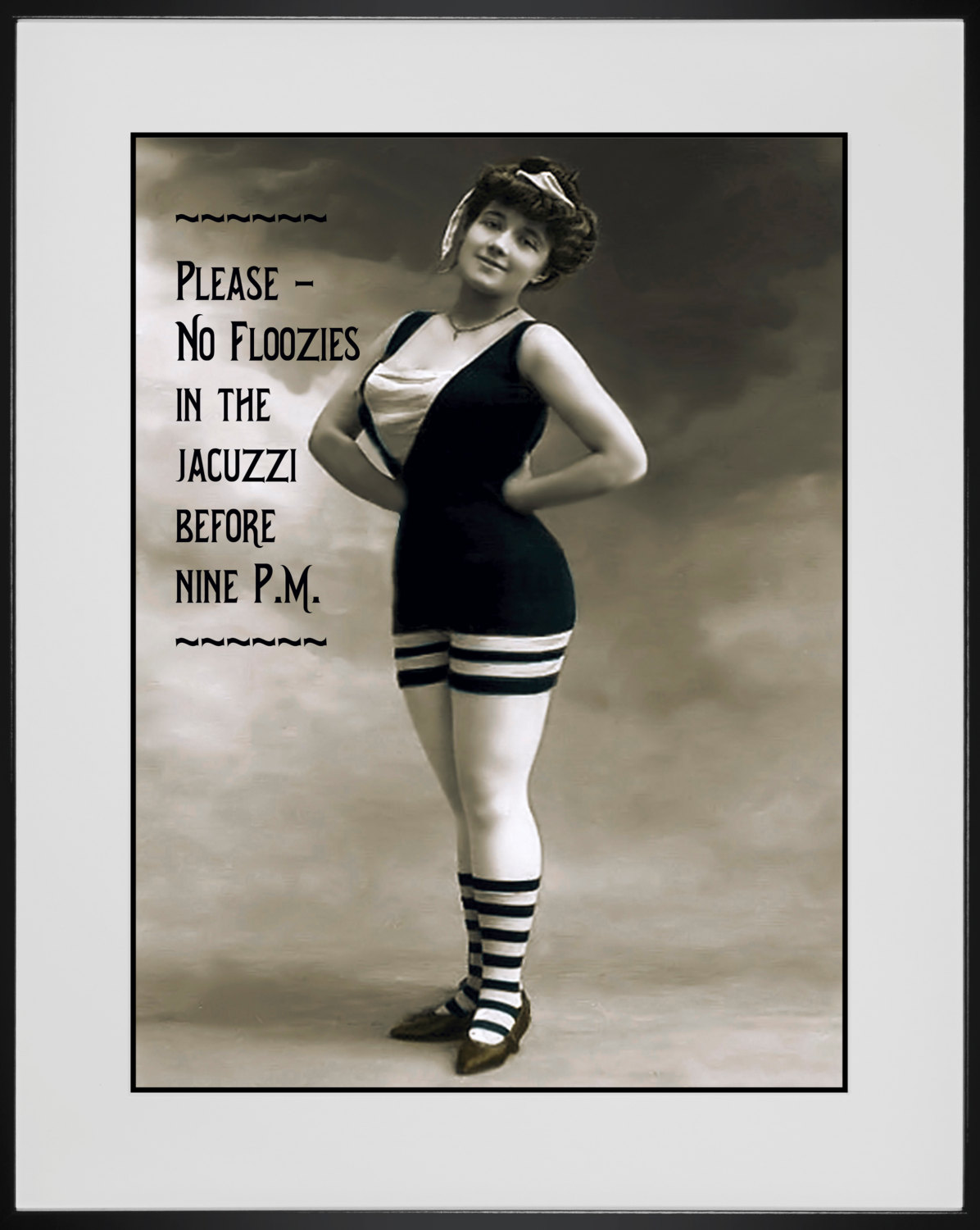 Funny Bathroom Art Matted and Framed Vintage Altered Art Etsy