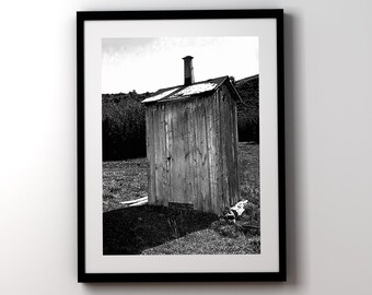 Rustic outhouse | Etsy