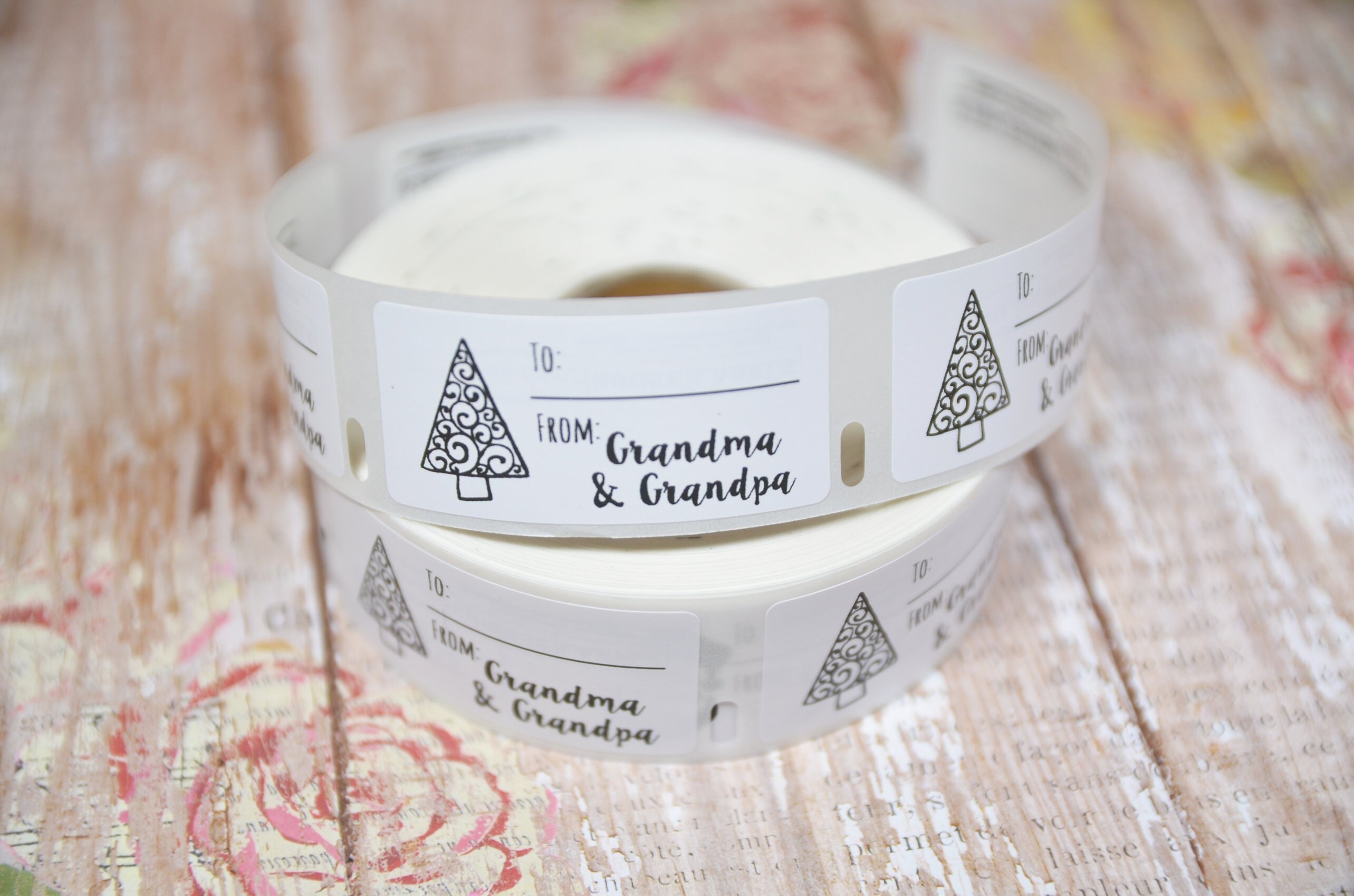 Christmas tree Gift Labels 1