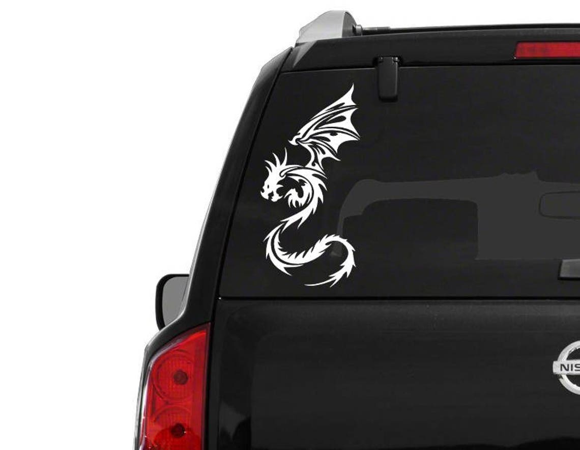Tribal Dragon Decal Car Window Decal Free Shipping Any Etsy
