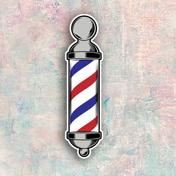 Sticker Barber Pole tumbler sticker free shipping stickers scrapbooking custom stickers car sticker barber shop sticker