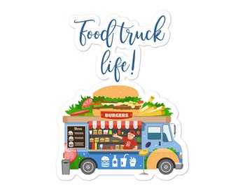 Food Truck Life Sticker | Bubble-Free Vinyl Decal