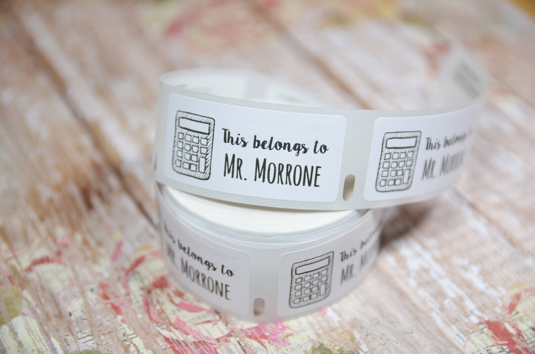 Calculator This Belongs to Labels Roll Teacher Labels Calculator