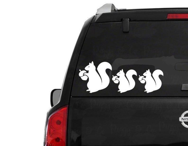 Squirrel family stickers \u2022 car window decal \u2022 fast shipping \u2022 squirrel family decals \u2022 squirrel stickers squirrel clipart owl free shipping
