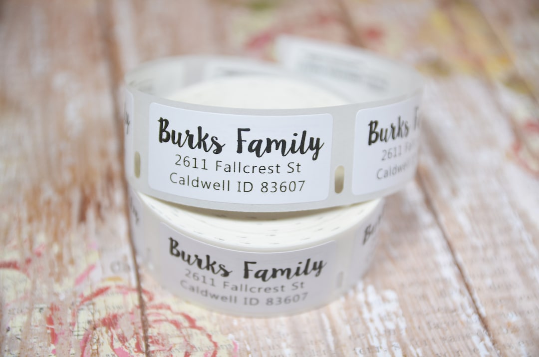 Custom Return Address Labels, Personalized Stickers (1" X 2") - Etsy