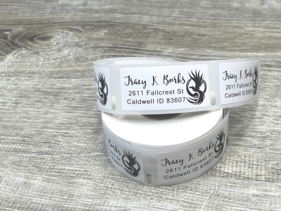 return address labels roll