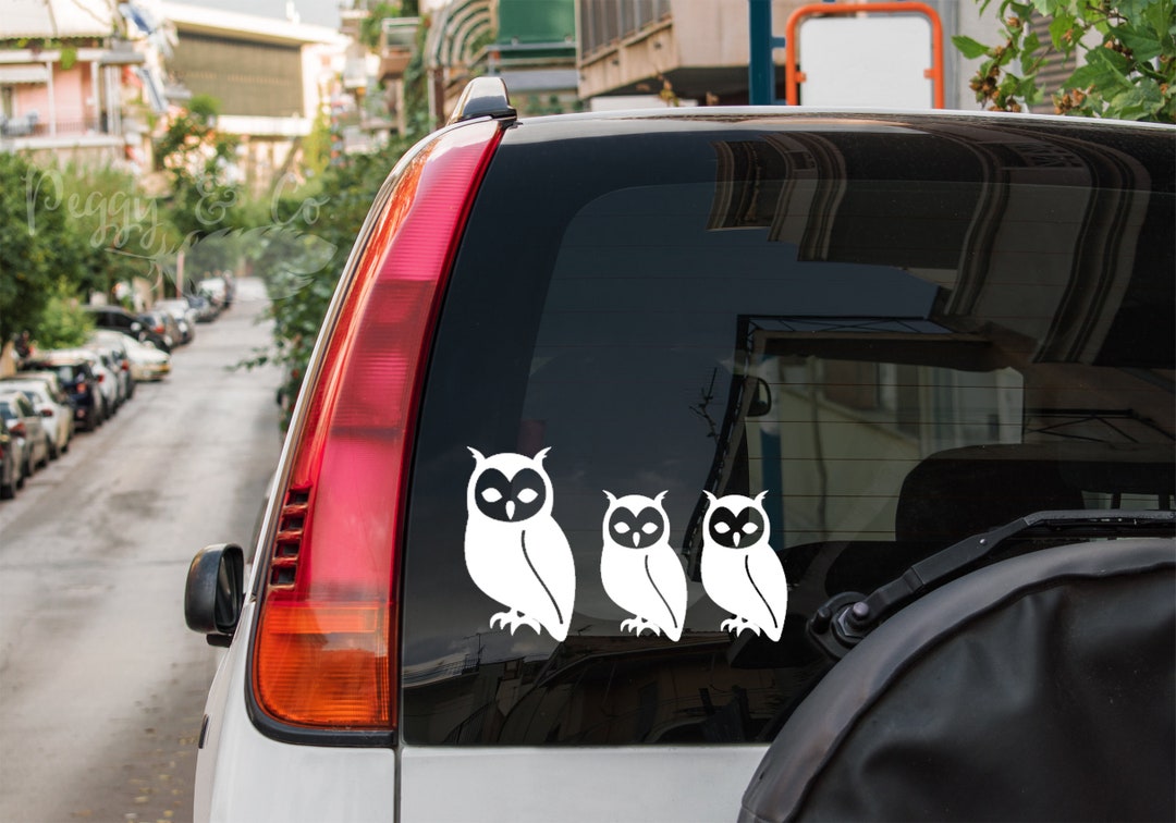 Owl Family Stickers Car Window Decal Free Shipping Owl Family Decals