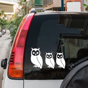 Owl family stickers • car window decal • free shipping • owl family decals • owl decals owl stickers owl clipart owl car sticker