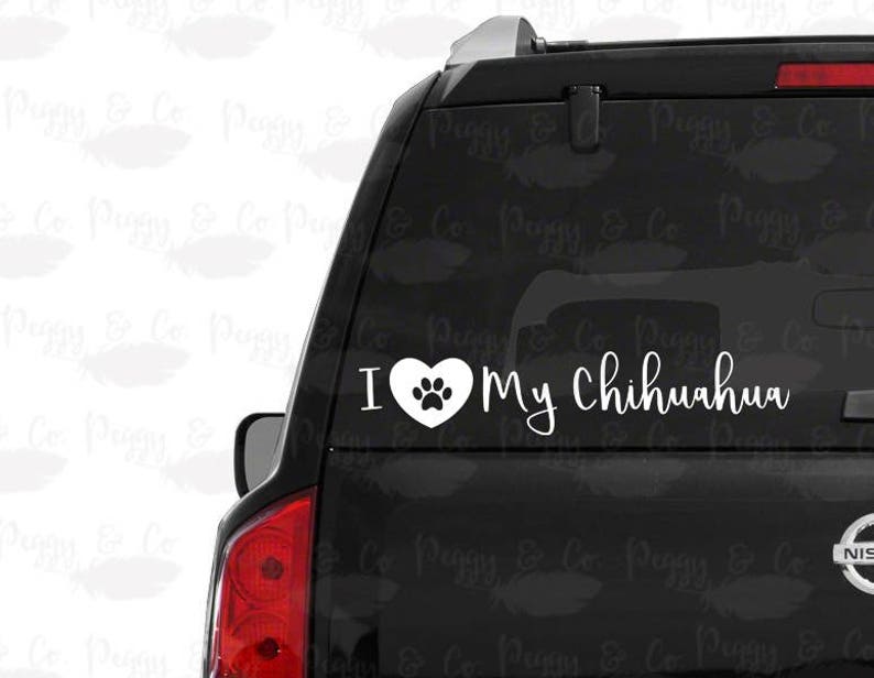 AU 164 I love my Chihuahua Hund Hundeaufkleber Autoaufkleber Sticker Aufkleber AU 164 I love my Chihuahua Hund Hundeaufkleber Autoaufkleber Sticker Aufkleber
