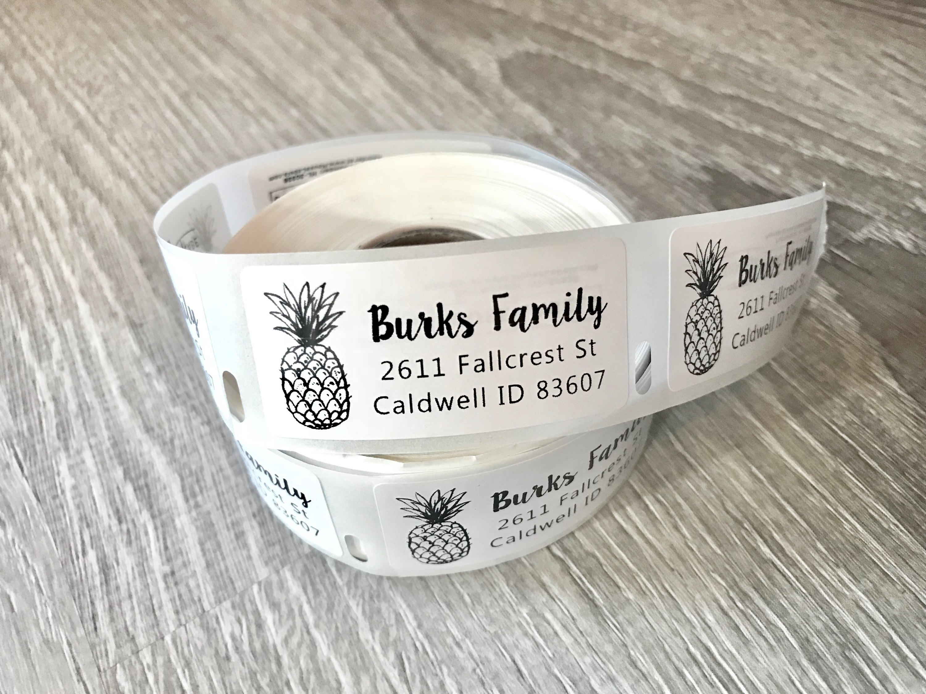 pineapple custom return address