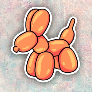 Sticker Balloon Animal sticker free shipping stickers scrapbooking custom stickers tumbler sticker Balloon dog