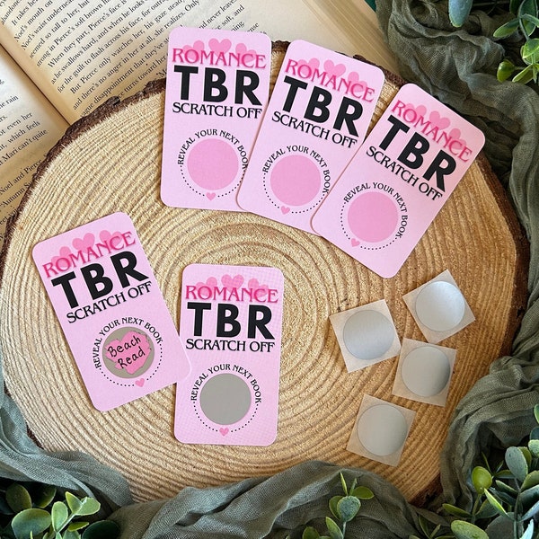 TBR Scratch Off Card | Romance Book | Mystery To Be Read | TBR Jar | Bookmark | Bookish Annotation Gift for Book Lovers