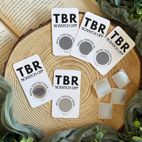 TBR Scratch Off Card | General Fiction Book | Mystery To Be Read | TBR Jar | Bookmark | Bookish Annotation Gift for Book Lovers