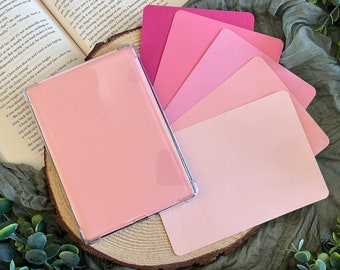 Kindle Case Insert | Pink, Bubblegum, Cherry | Paperwhite EReader | Decor for Clear Case | Use with Stickers | Bookish Gift for Book Lovers