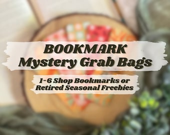 Lesezeichen Mystery Grab Bags | Eine Mischung aus 1–6 Lesezeichen | Süßes Überraschungs-Bücherpaket | Geschenk für Buchliebhaber