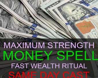 Money Attraction Spell | Digital Prosperity Ritual | Custom Witchcraft for Wealth and Luck