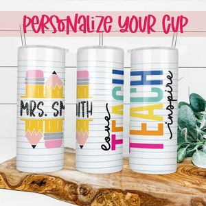 Teacher Gift Teacher Appreciation Personalized Teacher Gifts Teacher Tumbler Personalized Tumbler Skinny TumblerPersonalized Teacher Gift