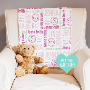 Personalized Baby Blanket - Baby Milestone Blanket - Custom Baby Blanket - Baby Name Blanket - Baby Shower Gift - Personalized Baby Boy