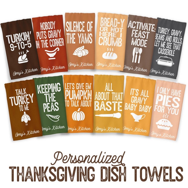 Hostess Gift | Thanksgiving Hostess Gift | Thanksgiving Gift | Thanksgiving Decor | Funny Dish Towels