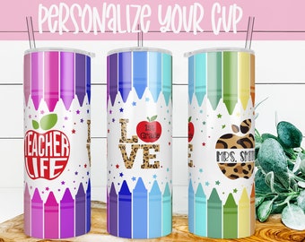 Teacher Gift Teacher Appreciation Personalized Teacher Gifts Teacher Tumbler Personalized Tumbler Skinny TumblerPersonalized Teacher Gift