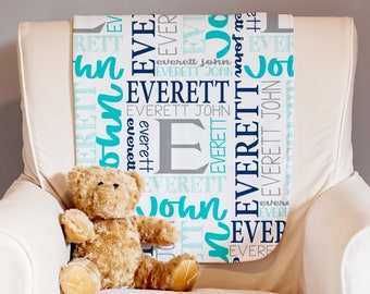 Personalized Baby Blanket, Can be Minky Blanket or Receiving Blanket.  Our blankets make the perfect Baby Shower gift for any mother to be!