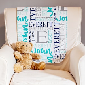 Personalized Baby Blanket, Can be Minky Blanket or Receiving Blanket.  Our blankets make the perfect Baby Shower gift for any mother to be!