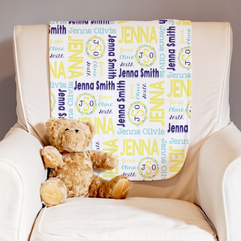 Personalized Baby Blanket Baby Milestone Blanket Custom Etsy