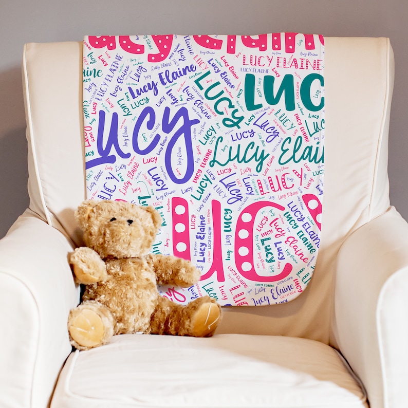 Personalized Baby Blanket Baby Name Blanket Gender Reveal Ideas Minky Baby Blanket Baby Milestone Blanket Baby Shower Gift
