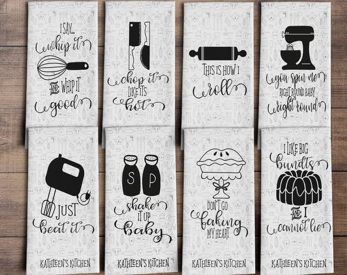 Funny Dish Towels Funny Kitchen Towels Housewarming Gift Etsy