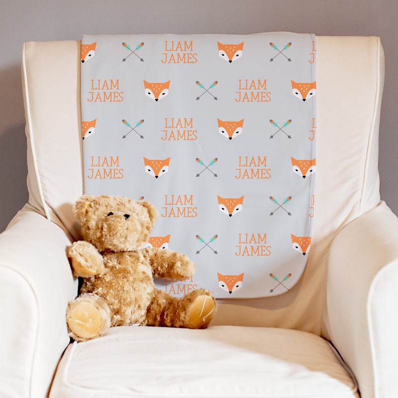 monogram baby blanket etsy