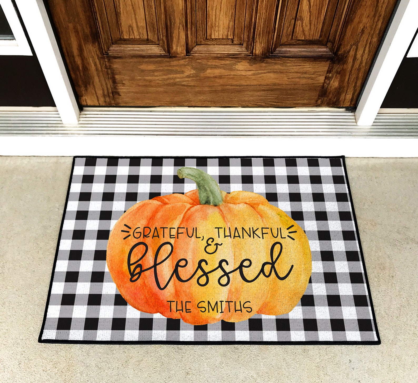 Fall Mat Personalized Doormat Custom Doormat Etsy