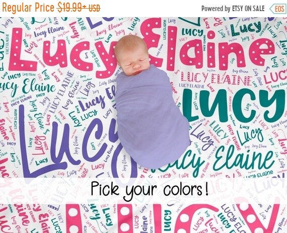Personalized Baby Blanket Baby Blanket Baby Swaddle Blanket Baby