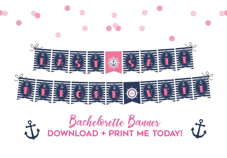 Last Sail Bachelorette Banner Last Sail Before the Veil - Etsy