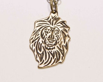 Lion necklace | Etsy