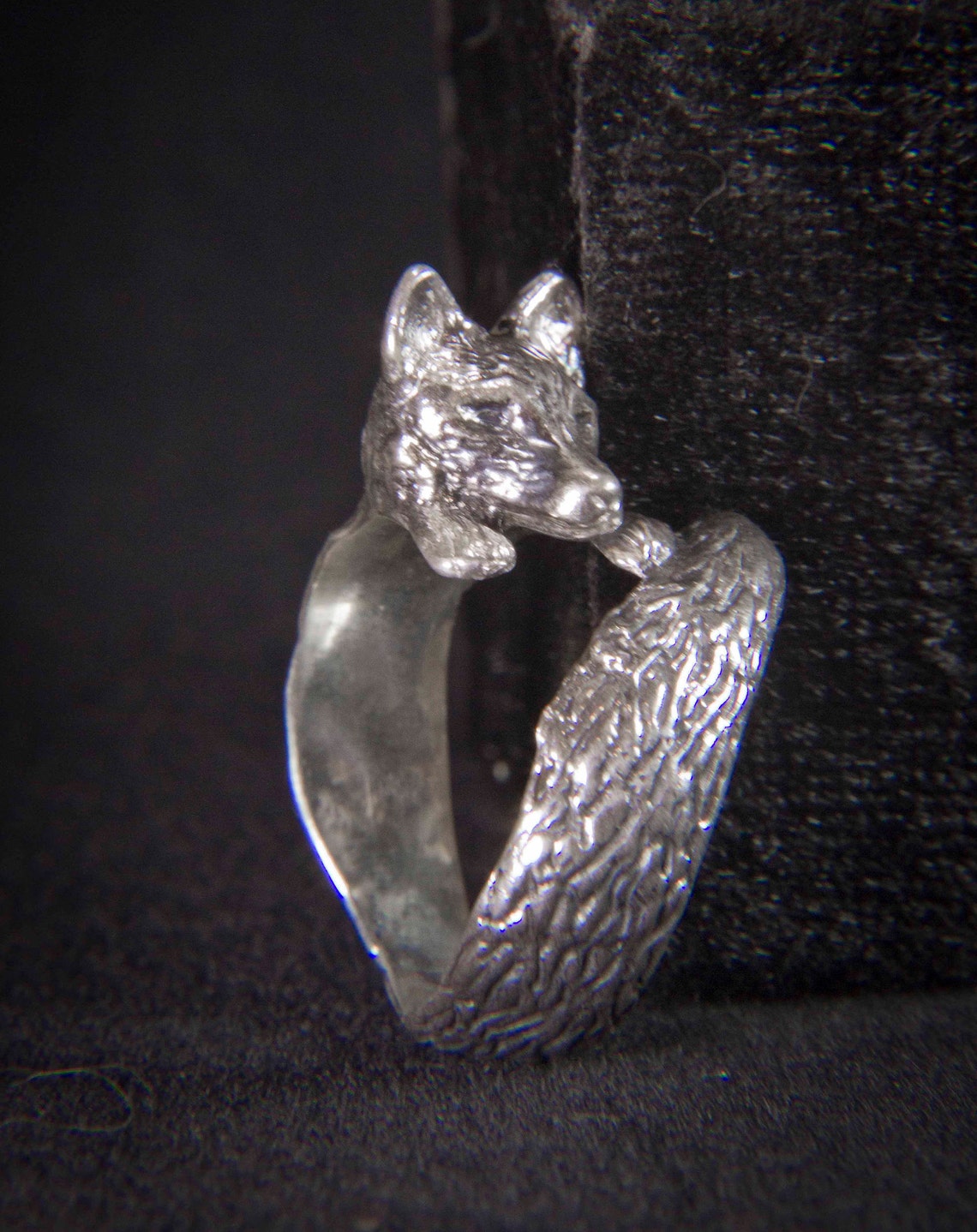 Adjustable Fox ring /Sterling silver Fox head ring / Animal Etsy